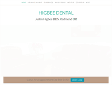 Tablet Screenshot of higbeedental.com
